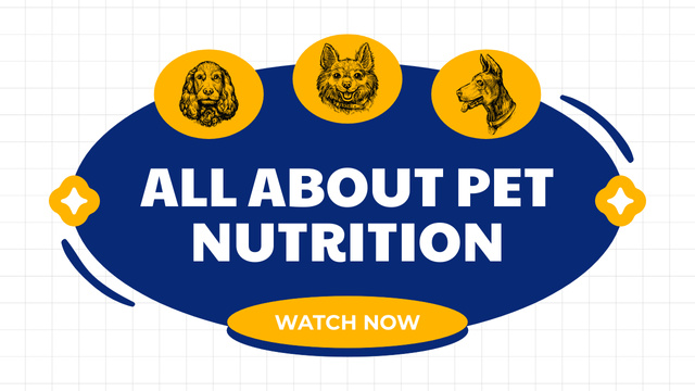 Ontwerpsjabloon van Youtube Thumbnail van Complete Pet Nutrition Information