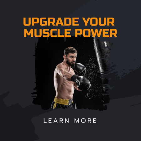 Upgrade Your Muscle Power Instagram Design Template