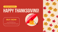 Boots And Umbrella At Discounted Rates Offer On Thanksgiving