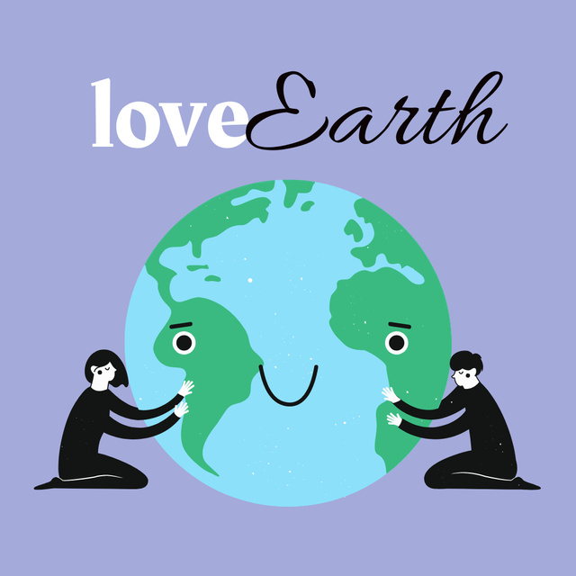 People care about Earth Animated Post Πρότυπο σχεδίασης