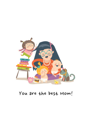 den matek - sváteční pozdrav Postcard A5 Vertical Šablona návrhu