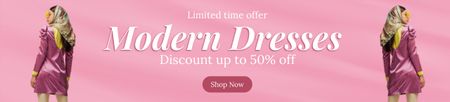 Collection of Modern Dresses Ebay Store Billboard Design Template