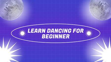 Yeni Başlayanlar İçin Dans Etmeyi Öğrenme Teklifi Youtube Tasarım Şablonu