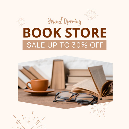 Books Sale Announcement Instagram Tasarım Şablonu