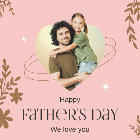 Father's Day Greeting Instagram Design Template