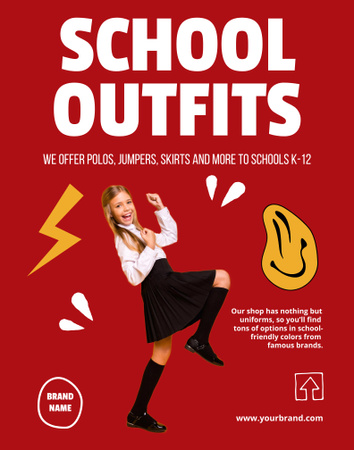 Designvorlage Back to School Announcement für Poster 22x28in