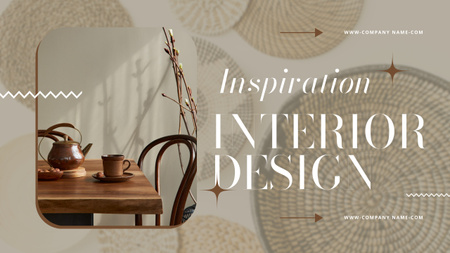 Template di design Inspiration for Interior Design Youtube