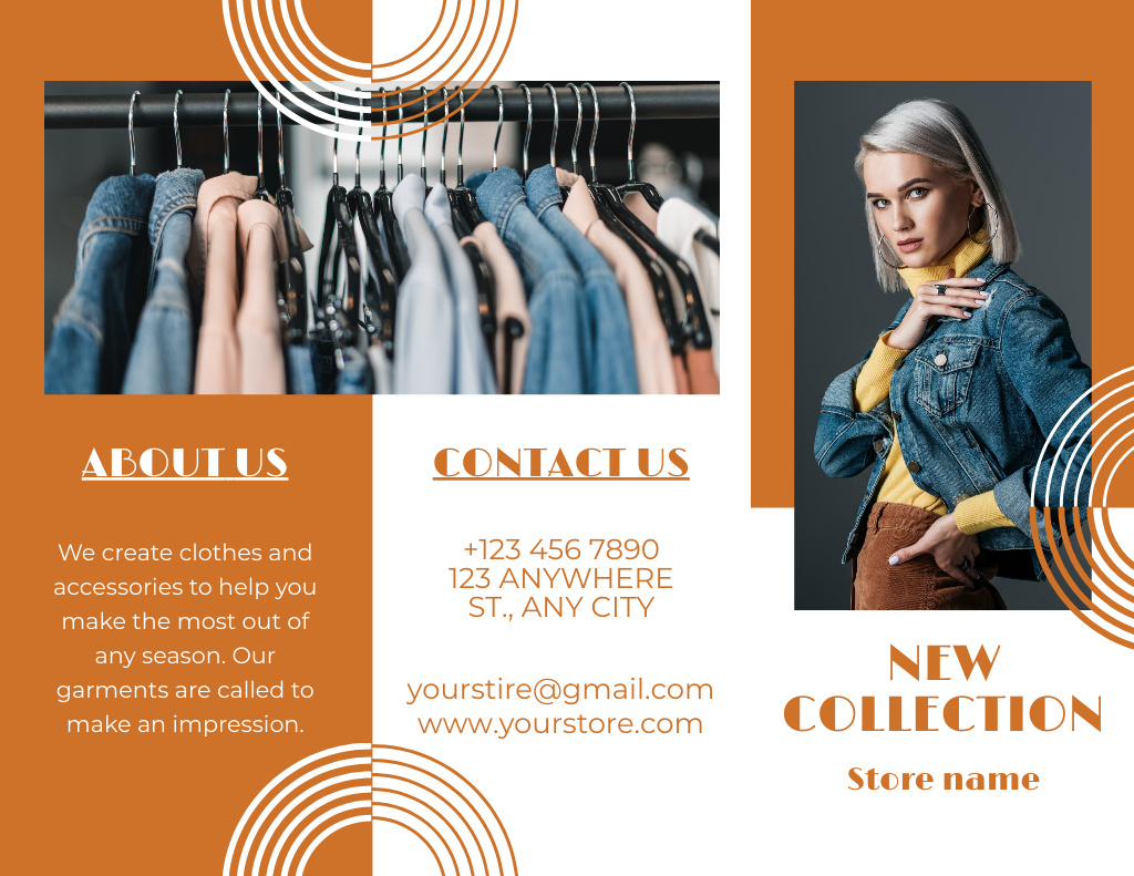 Template di design Proposal of New Collection of Women's Clothing Brochure 8.5x11in