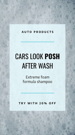 Sale Offer For Foam Formula In Car Wash TikTok Video – шаблон для дизайну