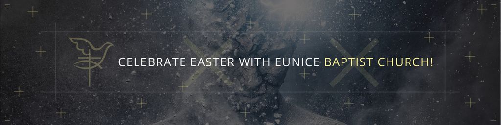 Modèle de visuel Easter in Baptist Church - Twitter