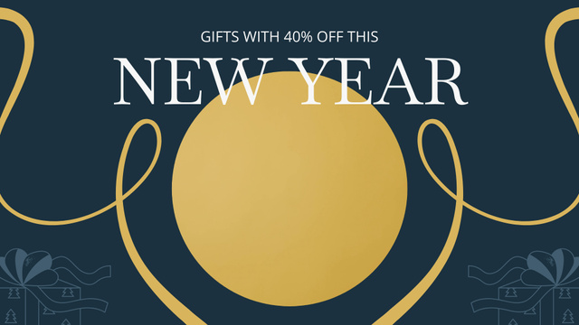 Designvorlage Exquisite New Year Gifts At Reduced Price Offer für Full HD video