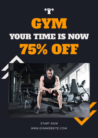 Gym Discount Offer Flayer Design Template