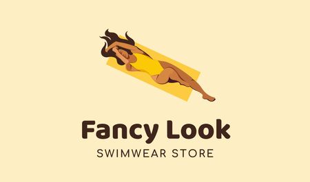 Swimwear Store Ad Business card Design Template