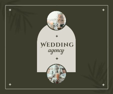Wedding Agency Announcement Large Rectangle Šablona návrhu