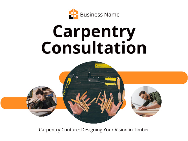 Professional Carpentry Consultation Presentation Modelo de Design