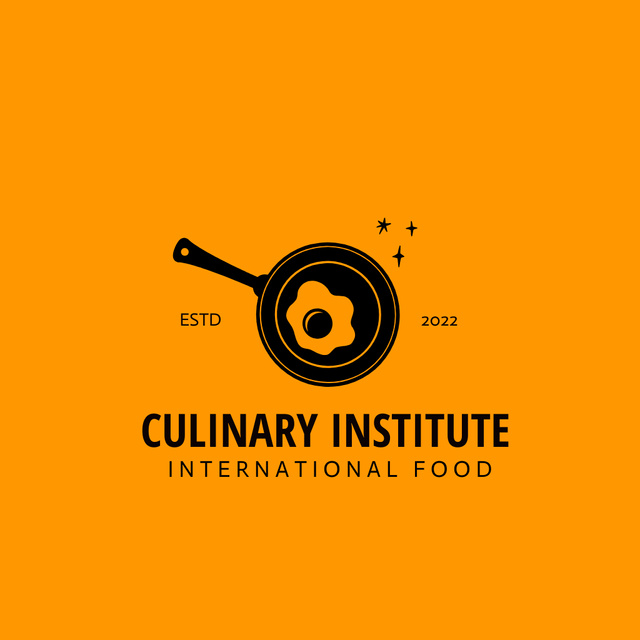 Emblem of International Culinary Institute Logo – шаблон для дизайна