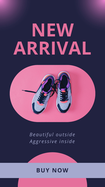 Plantilla de diseño de Advertising a New Collection of Shoes Instagram Story 