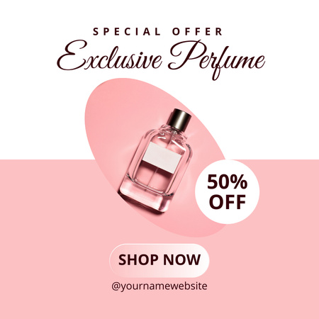 Plantilla de diseño de Oferta Especial de Perfume Exclusivo Instagram 