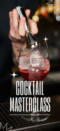 Plantilla de diseño de Masterclass de cócteles para bartenders principiantes Snapchat Moment Filter 
