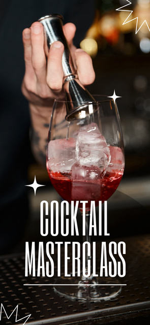 Cocktail Masterclass for Beginner Bartenders Snapchat Moment Filter tervezősablon
