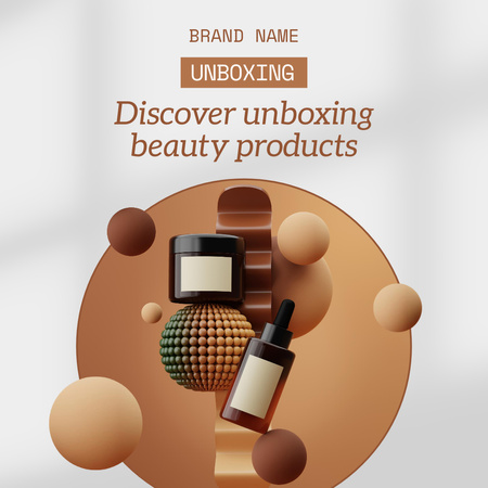 Plantilla de diseño de Anuncio de productos de belleza Instagram AD 