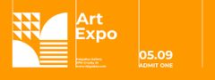 Art Expo Announcement on Orange