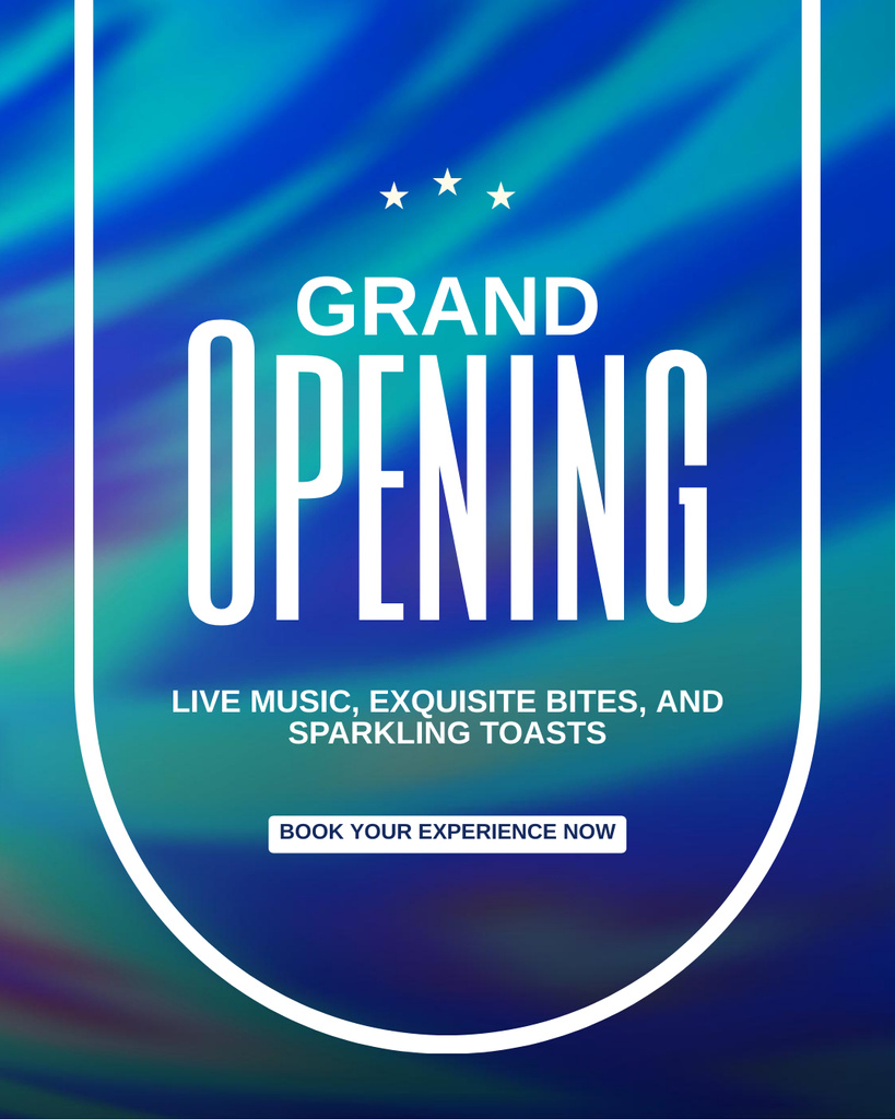 Platilla de diseño Unmissable Grand Opening Event With Music Instagram Post Vertical