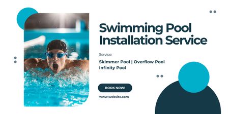 Template di design Offerte di servizi per l'installazione di piscine Image