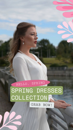 Beautiful Dresses Collection For Season Offer TikTok Video Design Template