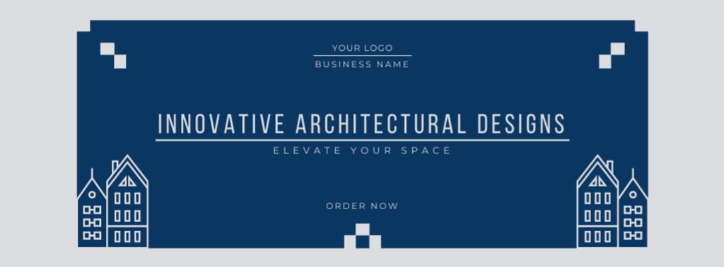 Platilla de diseño Innovative Architectural Designs With Houses Illustration Facebook cover