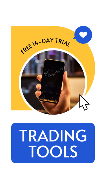 Free Access to Trading Tools Instagram Story – шаблон для дизайна
