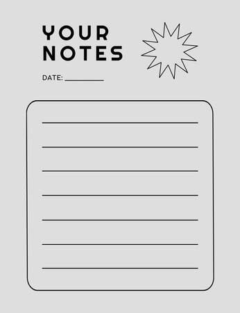Simple Daily Planner Notepad 107x139mm Design Template