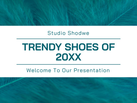 Trendikäs kenkien myyntistrategian kuvaus Presentation Design Template