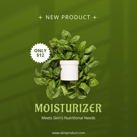 New Skincare Product Sale with Moisturizer Instagram Design Template