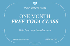 Yoga Classes Promotion with Meditating Woman