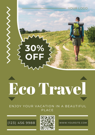 Eco Tours for Active Recreation Poster Design Template
