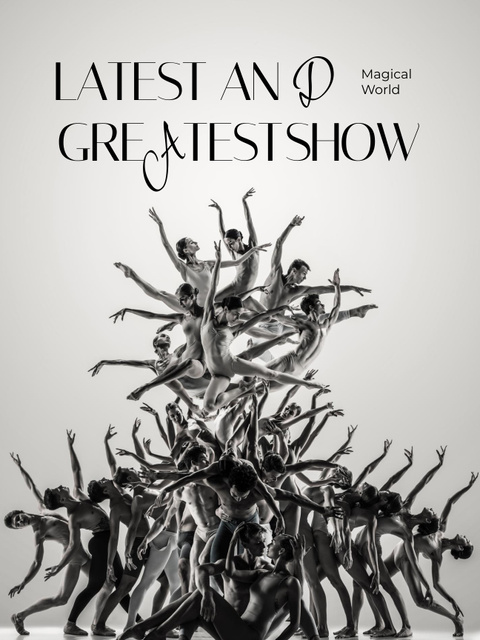 Plantilla de diseño de Modern Ballet Show Announcement Poster US 