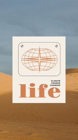 Designvorlage Bewusstsein für globale Erwärmung für Instagram Story