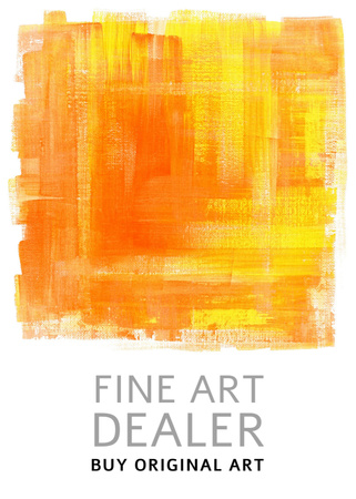 Fine Art Dealer Ad Flayer Modelo de Design