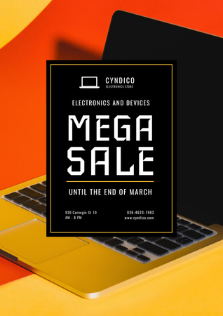 Special Sale with Digital Devices Poster Design Template