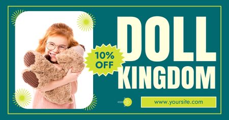 Sale in Doll Kingdom Facebook AD Design Template