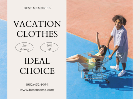 Modèle de visuel Ideal Choice of Summer Wear - Poster B2 Horizontal