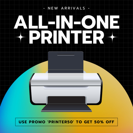 Discount on Modern Printers Instagram Design Template