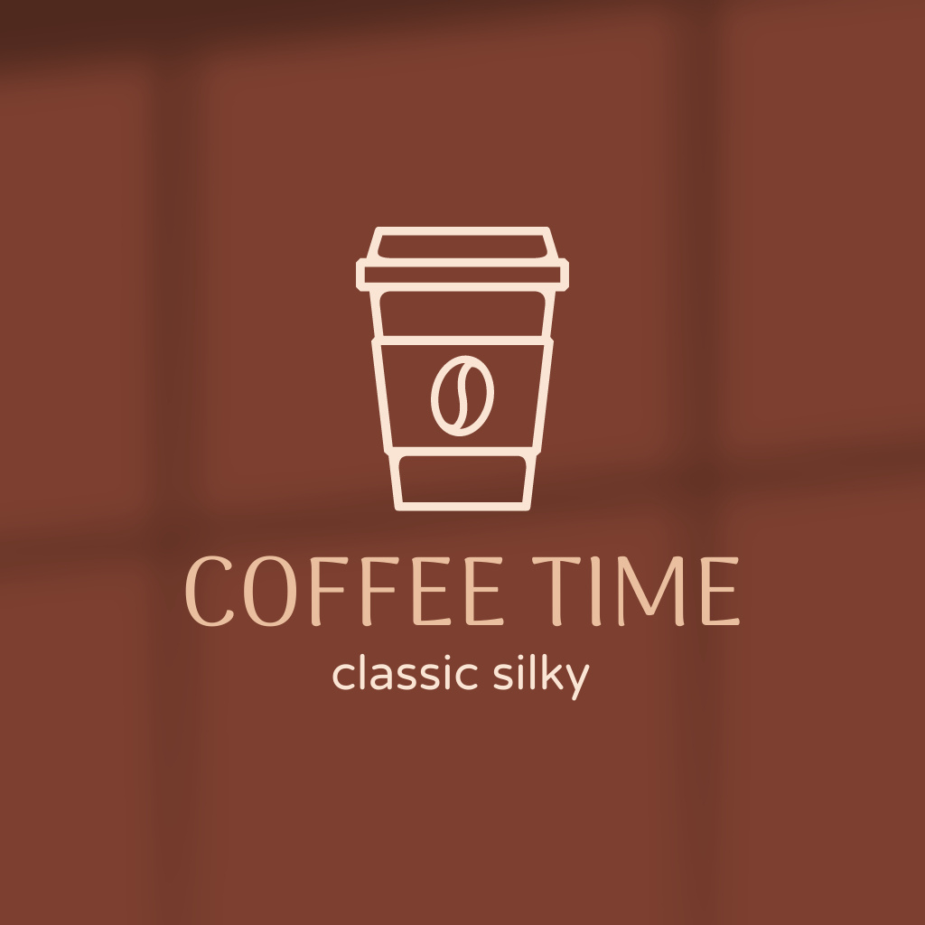 Classic Coffee Time at Coffee House Logo Πρότυπο σχεδίασης