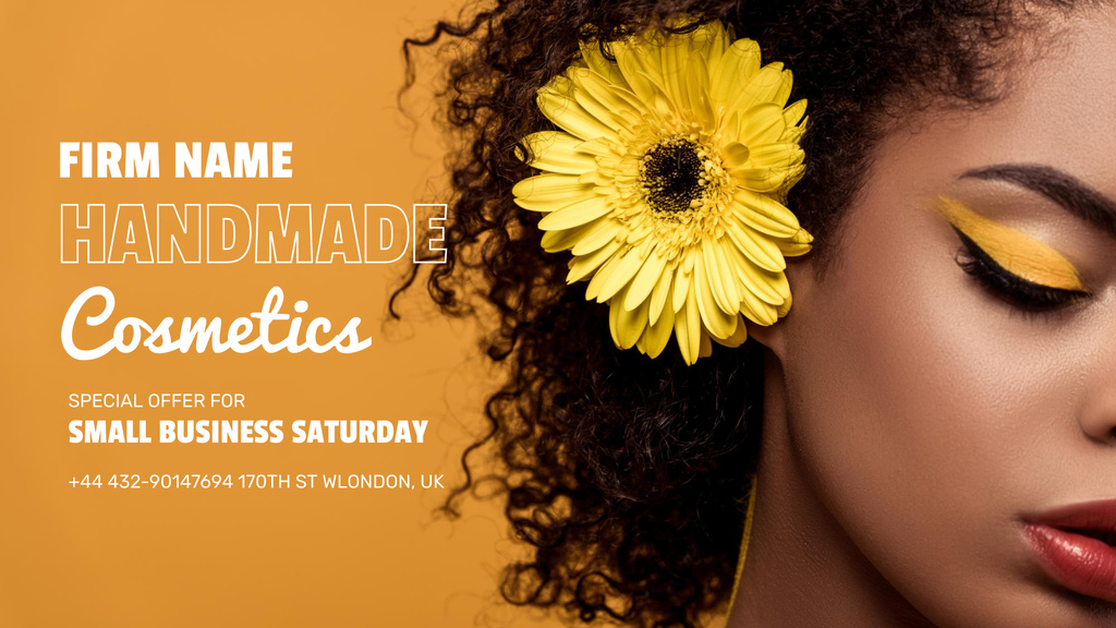 Natural Handmade Cosmetics for Women FB event cover Modelo de Design