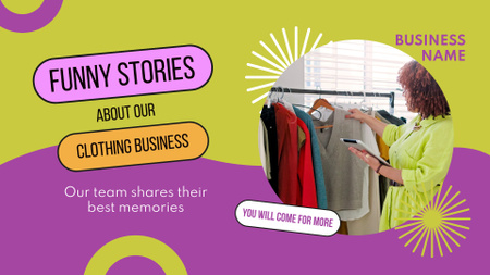 Platilla de diseño Memories And Stories About Clothing Business Full HD video