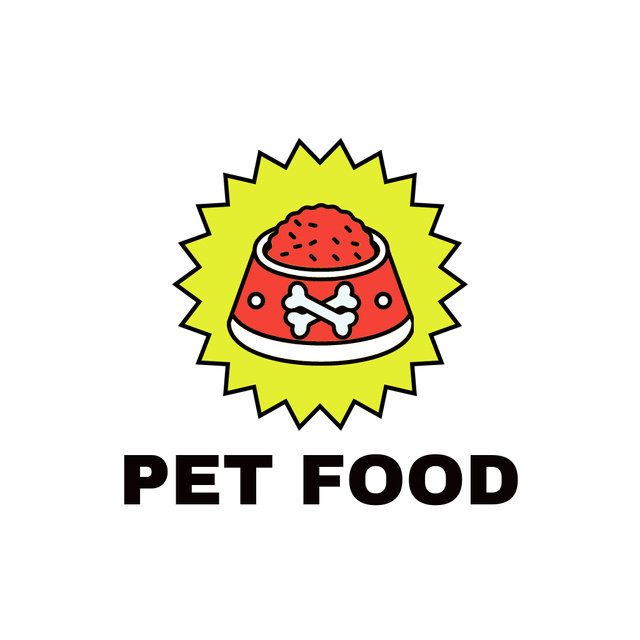 Pet Food Offer Animated Logo tervezősablon