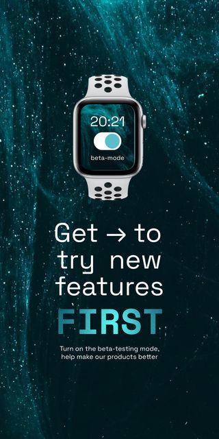 Smart Watches Startup Idea Ad Graphic tervezősablon