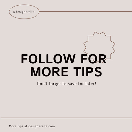 More Tips and Information Ad Instagram – шаблон для дизайну