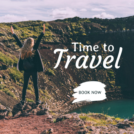 Travel Time Inspiration Instagram Design Template